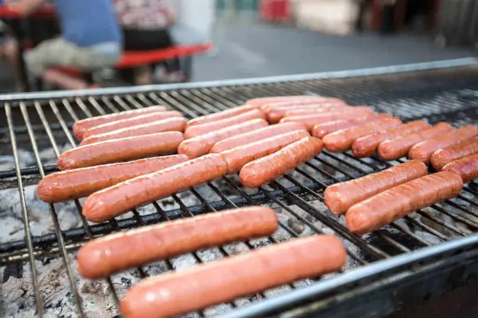 Hrana hrenovke roštilj hot dog