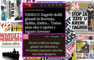 ‘Naši’ mediji o glasanju srbijanske dijaspore: Hrvati iz BiH su problem, no Srbi u Hrvatskoj nisu